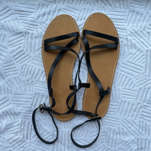 J. Crew Black Vachetta Sandal - Picture 4 of 6